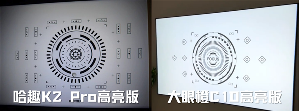 K2Pro高亮版对比大眼橙C1D高亮版！PG麻将胡了2试玩千元投影性价比之争：哈趣(图4)